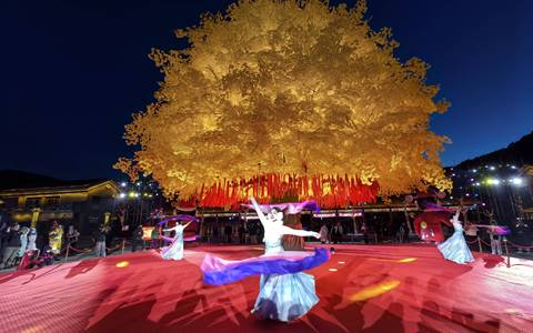 河北承德：第十一届元宝山新年祈福游园会启幕