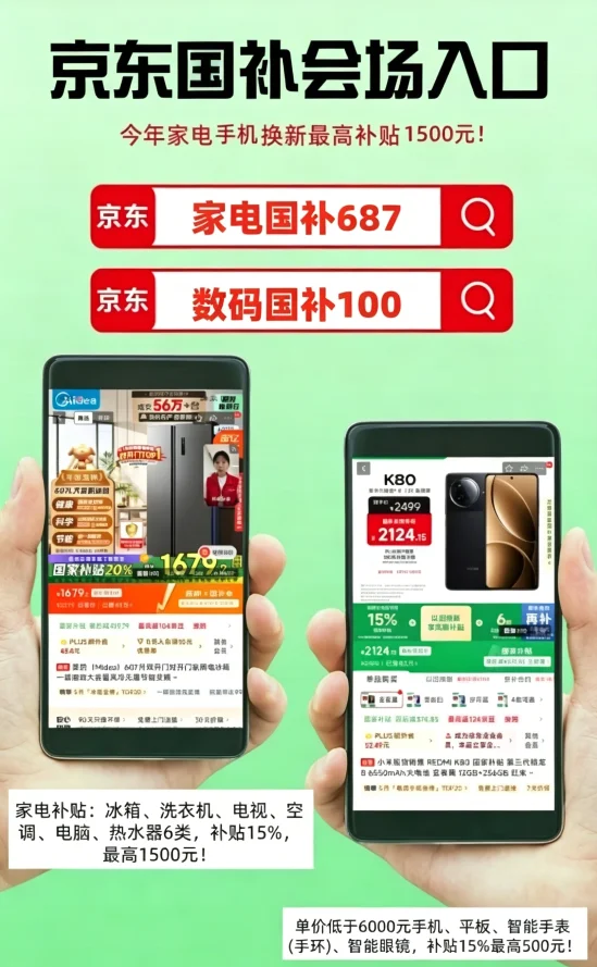 国补2026最新消息通知政策：国补第二批625亿继续领取！618期间手机、家电、数码、空调、电脑全品类国补领取方法和具体操作流程来了